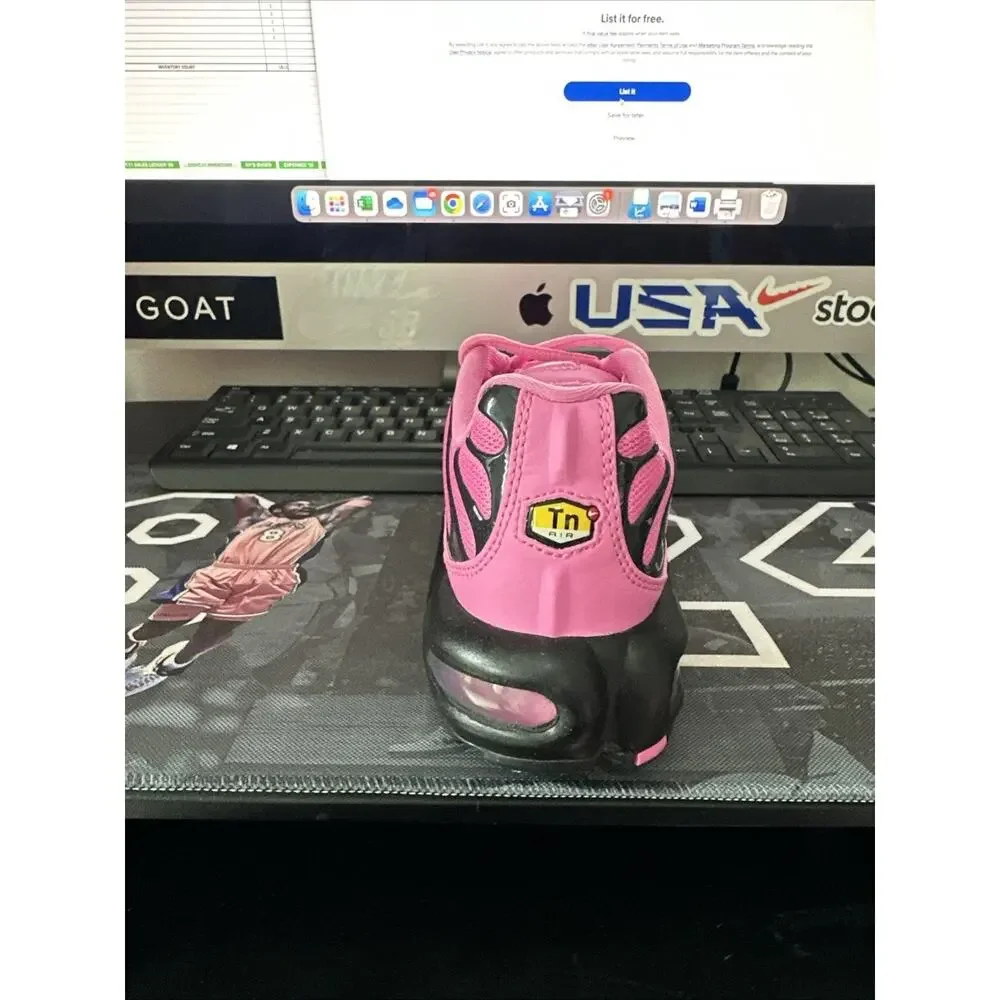New Women's Size 6.5 Nike Air Max Plus Special Edition Playful Pink HJ9743-601